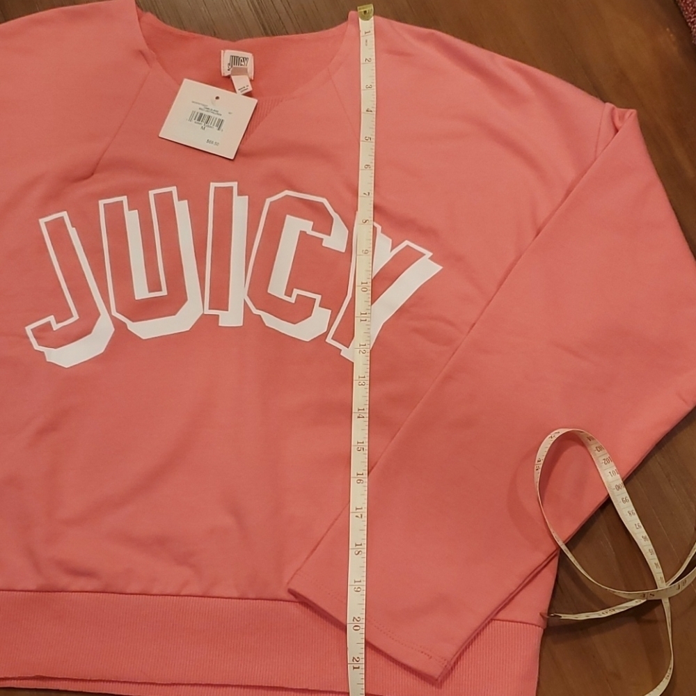 Juicy Couture Bold Logo pullover Sweatshirt Size Med - Picture 7 of 9